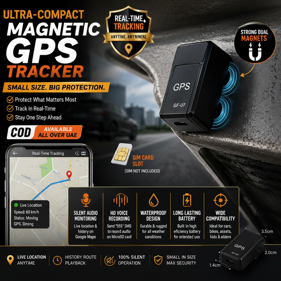 Mini Magnetic Real-Time GPS Tracker
