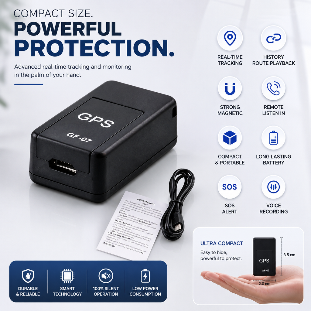 Mini Magnetic Real-Time GPS Tracker