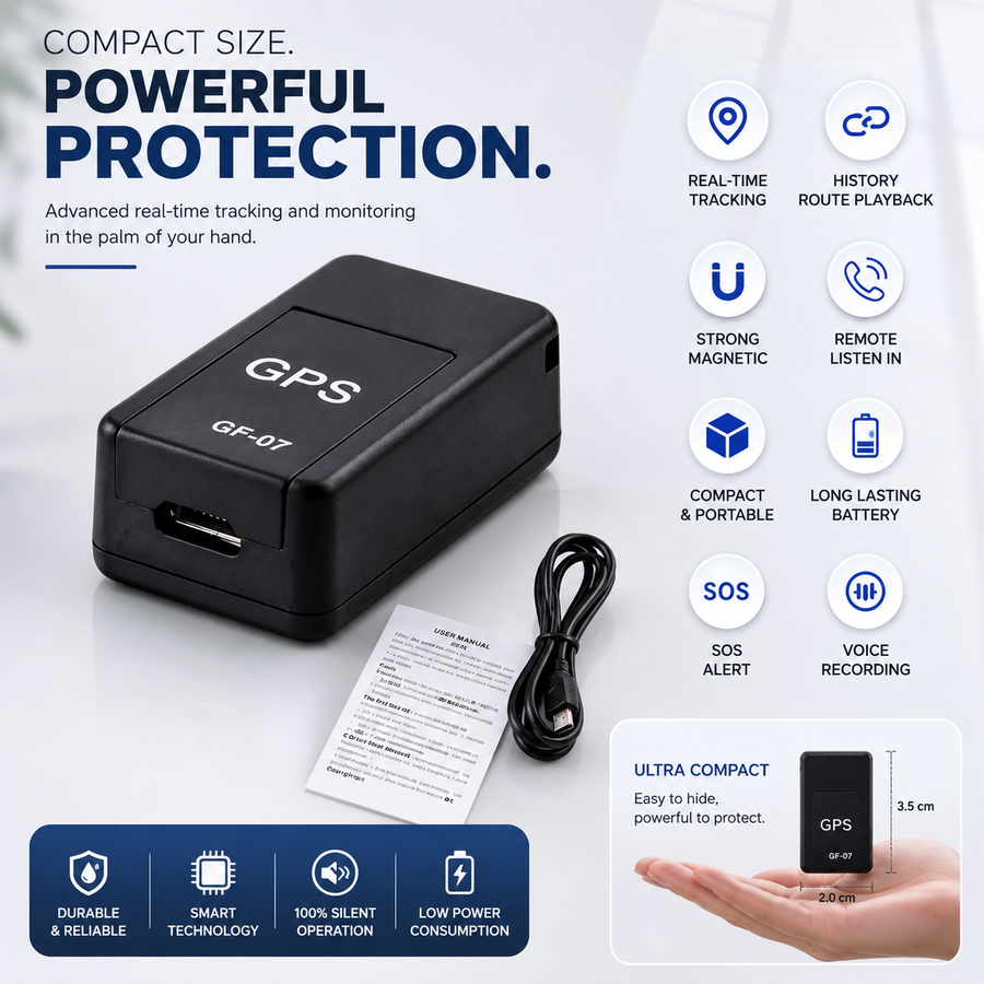 Mini Magnetic Real-Time GPS Tracker