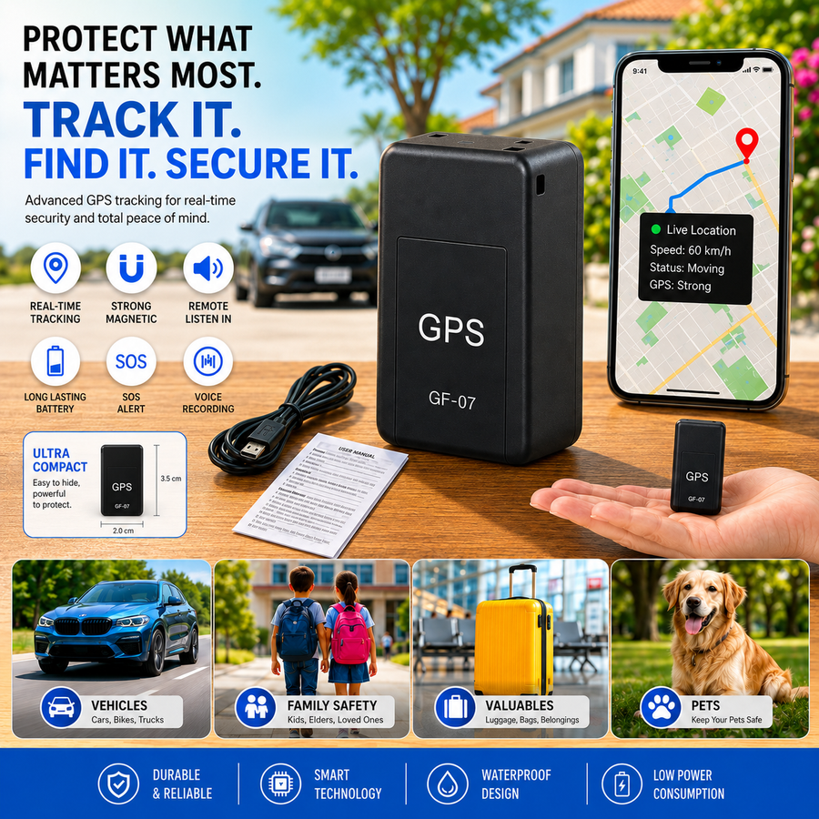 Mini Magnetic Real-Time GPS Tracker