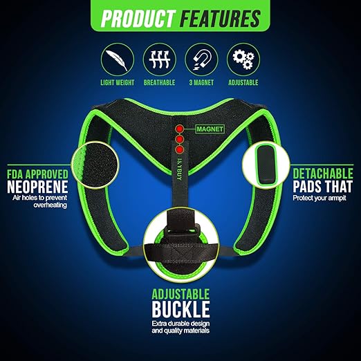 Magnetic Posture Corrector Belt Back Support Brace