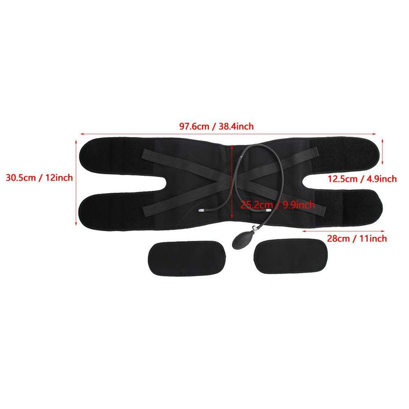 Rhombus Air Pressure Lumbar Support Belt Black